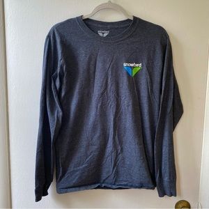 Snowbird Utah Ski Long Sleeve Pullover Cotton Shirt